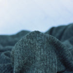 Load image into Gallery viewer, Marled Hunter Green Brushed 4x1 Ribbed Sweater Knit
