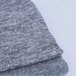 Load image into Gallery viewer, Marled Light Gray Brushed 4x1 Ribbed Sweater Knit
