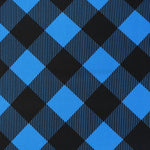 Load image into Gallery viewer, &#39;Blue Buffalo Plaid&#39; K-Deer Athletic Nylon/Spandex Tricot
