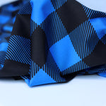Load image into Gallery viewer, &#39;Blue Buffalo Plaid&#39; K-Deer Athletic Nylon/Spandex Tricot
