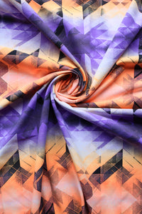 Orange & Purple Quarashi Premium Athletic Nylon/Spandex
