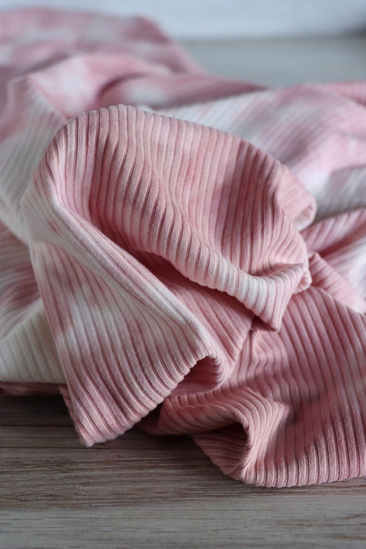 Pink Dogwood Tie Dye Yummy Rib Knit