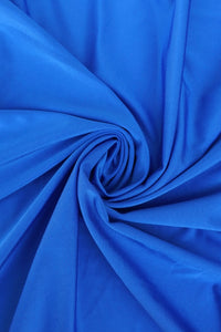K-Deer Azure Blue Shiny Athletic Nylon/Spandex Tricot