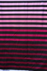 Burgundy/Merlot/Mauve/Dusty Pink K-Deer Signature Stripe Athletic Nylon/Spandex Tricot