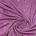 Load image into Gallery viewer, Rosie on Mauve Yummy 8x3 Rib Knit
