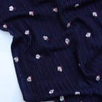 Load image into Gallery viewer, Rosie on Navy Yummy 8x3 Rib Knit

