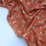 Load image into Gallery viewer, Mila on Burnt Orange Yummy 8x3 Rib Knit
