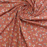 Load image into Gallery viewer, Mila on Burnt Orange Yummy 8x3 Rib Knit

