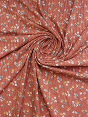 Load image into Gallery viewer, Mila on Burnt Orange Yummy 8x3 Rib Knit