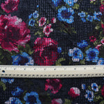 Load image into Gallery viewer, Fuchsia Grunge Floral Techno Crepe
