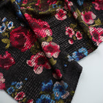 Load image into Gallery viewer, Fuchsia Grunge Floral Techno Crepe
