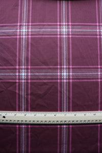 Dark Mauve Plaid Scuba