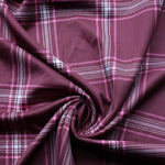 Load image into Gallery viewer, Dark Mauve Plaid Scuba
