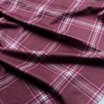 Load image into Gallery viewer, Dark Mauve Plaid Scuba
