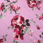 Load image into Gallery viewer, Faith Floral on Dusty Rose Techno Crepe
