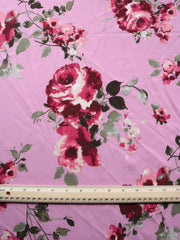 Load image into Gallery viewer, Faith Floral on Dusty Rose Techno Crepe