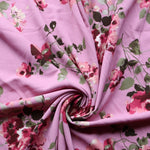 Load image into Gallery viewer, Faith Floral on Dusty Rose Techno Crepe
