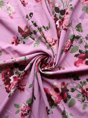 Load image into Gallery viewer, Faith Floral on Dusty Rose Techno Crepe