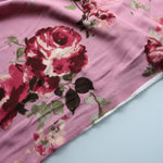 Load image into Gallery viewer, Faith Floral on Dusty Rose Techno Crepe
