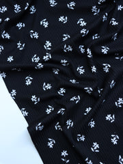 Load image into Gallery viewer, Audrey on Black Yummy 4x2 Rib Knit