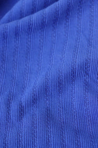 Athens Blue Bahia Rib Knit