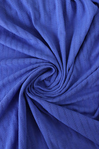Athens Blue Bahia Rib Knit