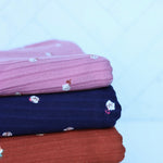 Load image into Gallery viewer, Rosie on Navy Yummy 8x3 Rib Knit
