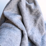 Load image into Gallery viewer, Heather Gray Morraine Double Cashmere Sweater Knit
