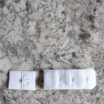 Load image into Gallery viewer, New White Bra Hook &amp; Eye Back Closure 3x1, 0.75"
