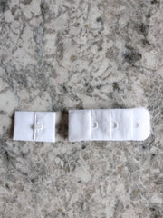 Load image into Gallery viewer, New White Bra Hook &amp; Eye Back Closure 3x1, 0.75"