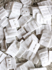 Load image into Gallery viewer, New White Bra Hook &amp; Eye Back Closure 3x2, 1.25&quot;
