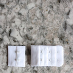 Load image into Gallery viewer, New White Bra Hook &amp; Eye Back Closure 3x2, 1.25"
