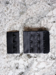 Load image into Gallery viewer, New Black Bra Hook &amp; Eye Back Closure 3x3, 1.75"