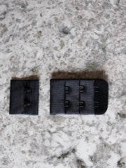 Load image into Gallery viewer, New Black Bra Hook &amp; Eye Back Closure 3x2, 1.25"