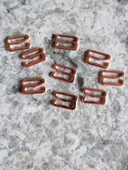 Load image into Gallery viewer, Rose Gold 1/2" (12mm) Bra G-Hooks