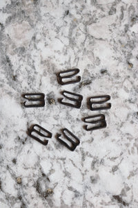 Gunmetal 1/2" (12mm) Bra G-Hooks