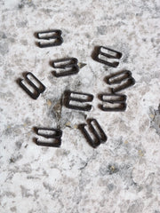 Load image into Gallery viewer, Gunmetal 3/8" (10mm) Bra G-Hooks