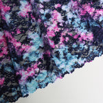 Load image into Gallery viewer, Navy/Pink/Aqua Tie Dye 11&quot; Wide Stretch Lace
