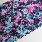 Load image into Gallery viewer, Navy/Pink/Aqua Tie Dye 11&quot; Wide Stretch Lace
