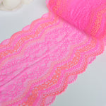 Load image into Gallery viewer, Neon Pink &amp; Orange 8.75&quot; Wide Stretch Lace
