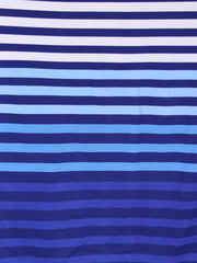 Load image into Gallery viewer, FLAWED White/Powder/Cornflower/Lapis K-Deer Signature Stripe Athletic Nylon/Spandex
