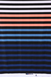 White/Coral/Blue/Navy K-Deer Signature Stripe Athletic Nylon/Spandex