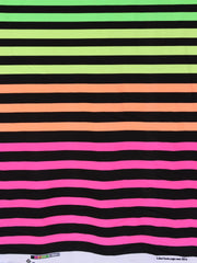 Load image into Gallery viewer, Neon Green/Yellow/Orange/Pink K-Deer Signature Stripe Athletic Nylon/Spandex
