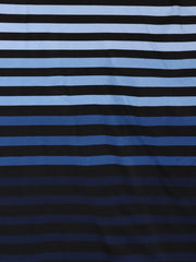 Load image into Gallery viewer, Ice Blue/Cornflower/Lapis/Navy K-Deer Signature Stripe Athletic Nylon/Spandex