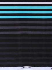 Load image into Gallery viewer, FLAWED Cloud/Neon Blue/Silver/Lead K-Deer Signature Stripe Athletic Nylon/Spandex
