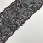 Load image into Gallery viewer, Black &amp; Pink 6.25&quot; Wide Stretch Lace
