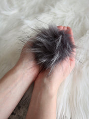 Load image into Gallery viewer, 4&quot; Faux Fur Pom-Pom
