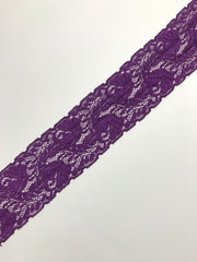 Load image into Gallery viewer, Purple 2.5&quot; Wide Stretch Lace
