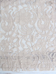 Load image into Gallery viewer, Sand Floral Cotton/Nylon Lace