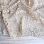 Load image into Gallery viewer, Sand Floral Cotton/Nylon Lace
